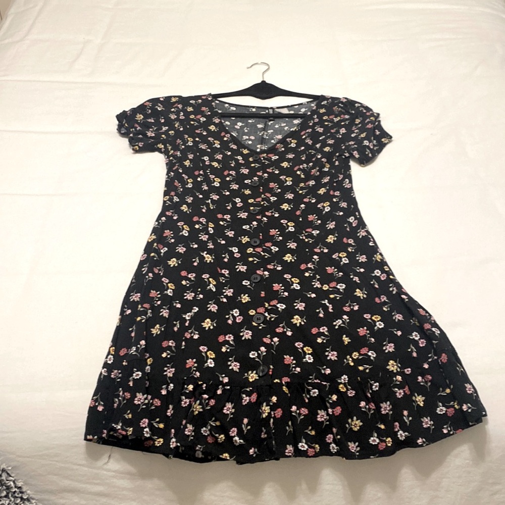 Black Floral Dress